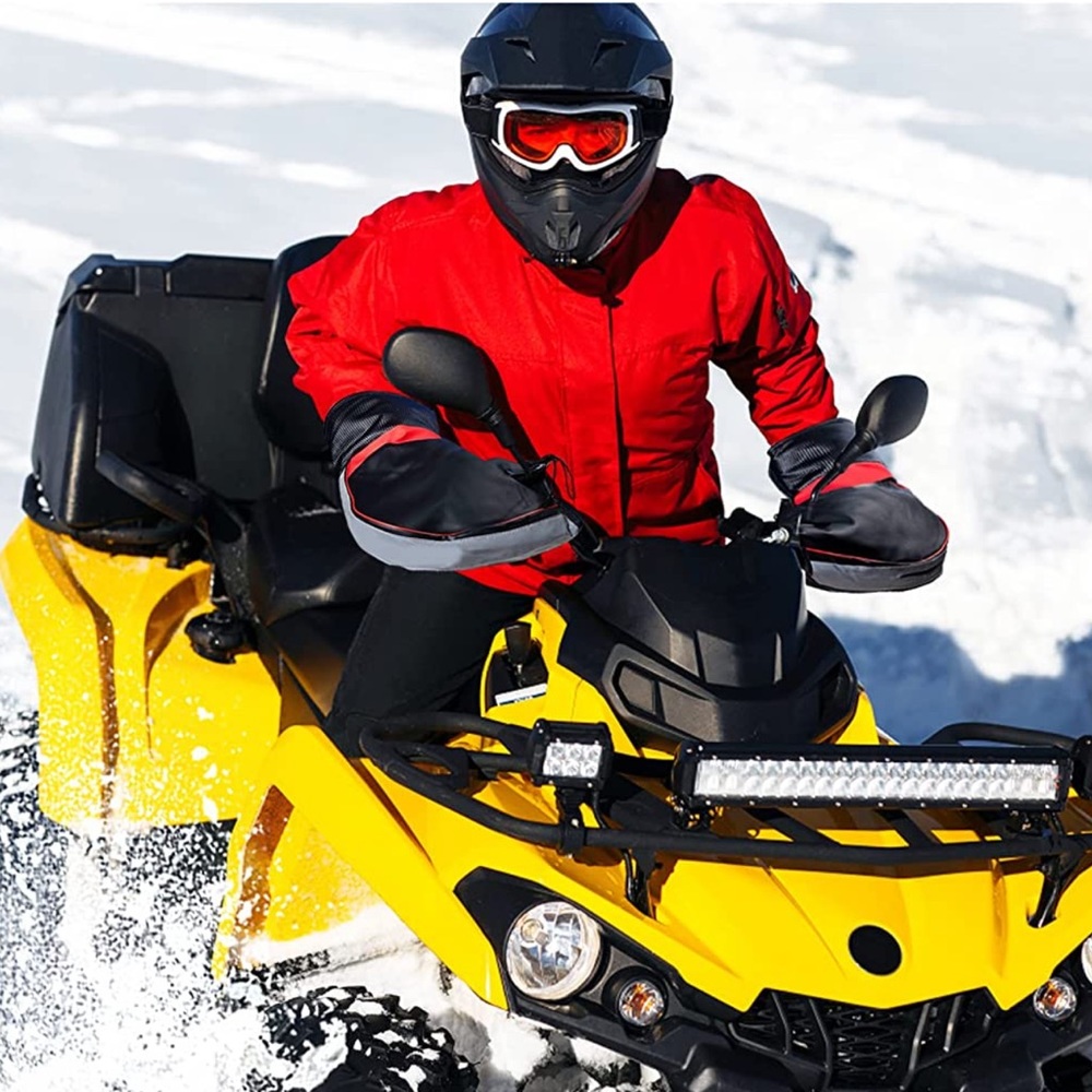 ATV Hand Muffs - ATV Snowmobile Hand Warmers Gloves Waterproof Handlebars Mitts